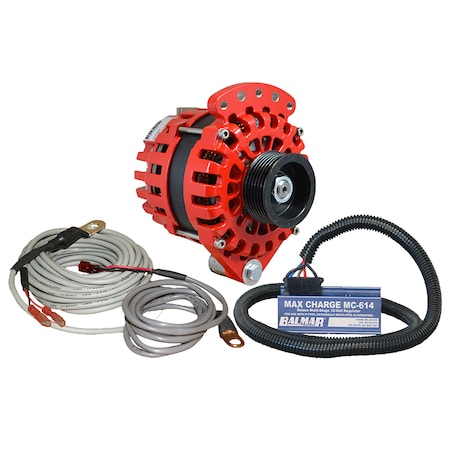 Balmar Alternator 1-2" Single Foot K6 Serpentine Pulley Regulator & Te XT-SF-170-K6-KIT